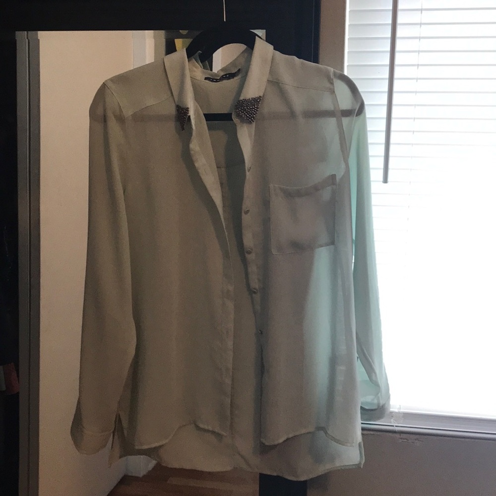 Trouve Flowy button up